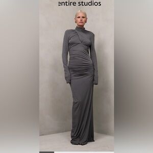 Entire Studios Charcoal Long Sleeve Dress